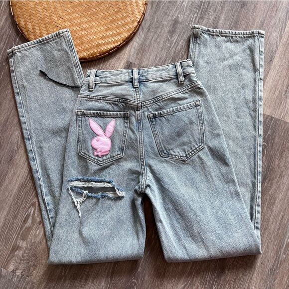 Pacsun playboy vintage 90’s high waist boyfriend jeans women’s‎ size 22 - Picture 10 of 11